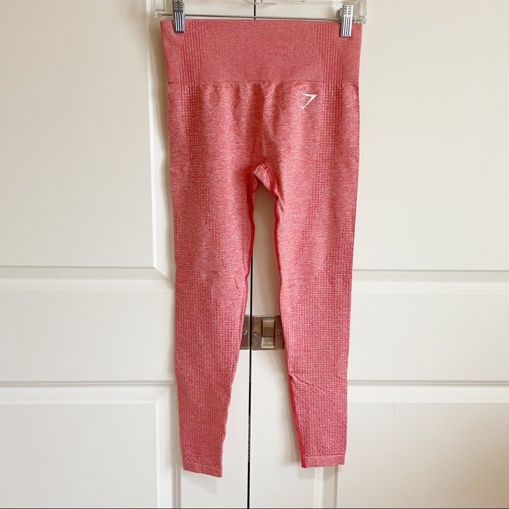 Gymshark Vital Seamless Red Leggings Size Small